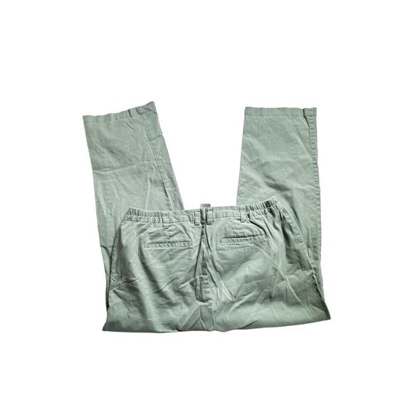 Caribbean Joe Women’s 18x30 Stretch Slacks – Light Green, Mid-Rise, Straight Leg - Picture 2 of 6